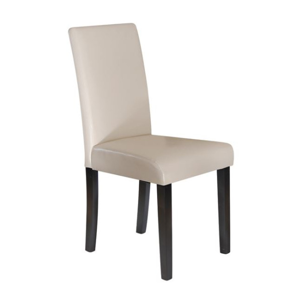 Καρέκλα MALEVA-L (42x56x93) PU Ivory/Wenge