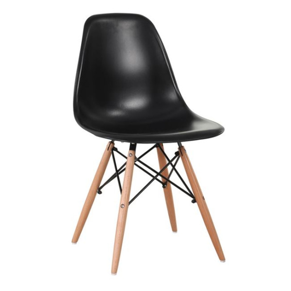 Καρέκλα ART Wood-W (46x52x82) PP Μαύρο