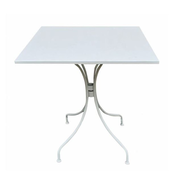 PARK τραπέζι μεταλλικό (70x70x71) Άσπρο