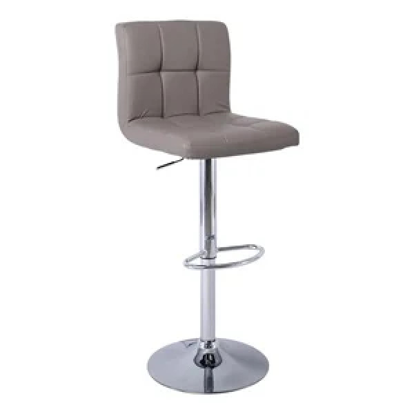 LINO Σκαμπώ μεταλλικό BAR PU Cappuccino (44x50x62/92-83/113)