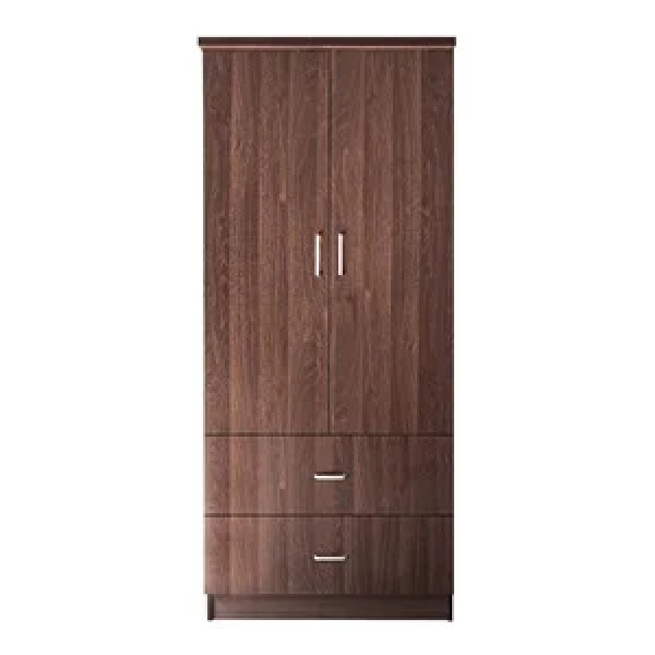 Ντουλάπα δίφυλλη CLOSET (80x50x180) Καρυδί
