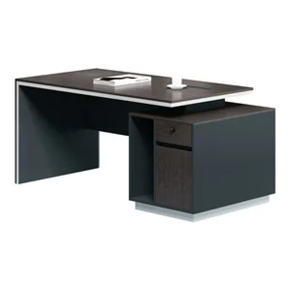 Γραφείο ADVANCE (160x80x75) Σκούρο Καρυδί/Γκρι