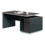 Γραφείο ADVANCE (200x80x75) Σκούρο Καρυδί/Γκρι