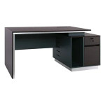 Γραφείο ADVANCE (200x80x75) Σκούρο Καρυδί/Γκρι