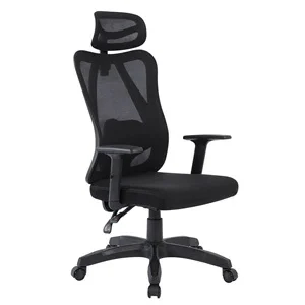 BF3750 Πολυθρόνα Γραφείου Διευθυντή, Mesh Μαύρο, Μπράτσα up-down