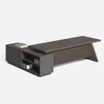 MASTER Γραφείο Δεξιά Γωνία, Απόχρωση Grey Walnut