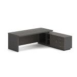 VIP Γραφείο Δεξιά Γωνία, Απόχρωση Grey Walnut