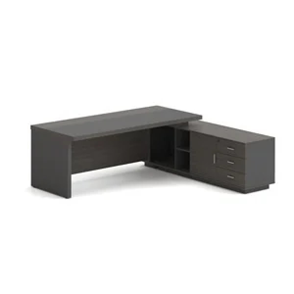 VIP Γραφείο Δεξιά Γωνία, Απόχρωση Grey Walnut