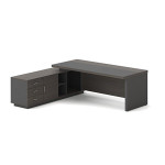 VIP Γραφείο Αριστερή Γωνία, Απόχρωση Grey Walnut