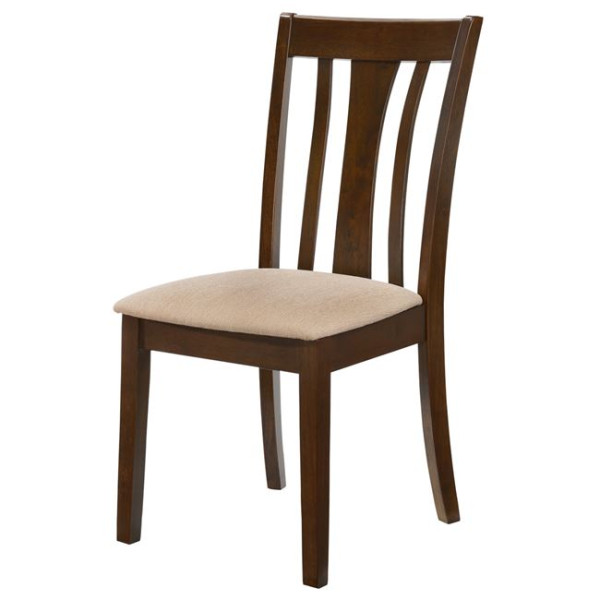 Καρέκλα MOLTEN (48x55x100 ) Σκούρο Καρυδί/Ύφασμα Μπεζ