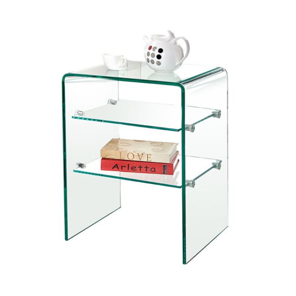 Ραφιέρα GLASSER Clear (50x40x58) Γυαλί 12mm
