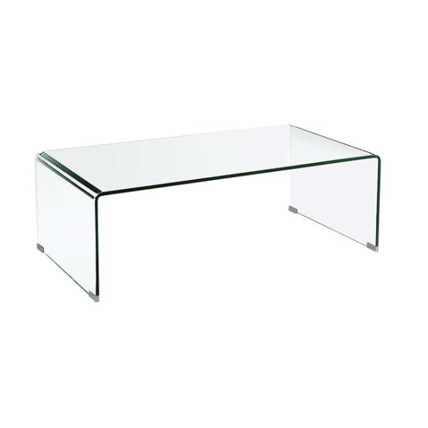 GLASSER CLEAR τραπεζάκι σαλονιού (110x55x35) Διάφανο