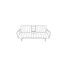 Καναπές κρεβάτι WELLS (188x82x80) PU Γκρι